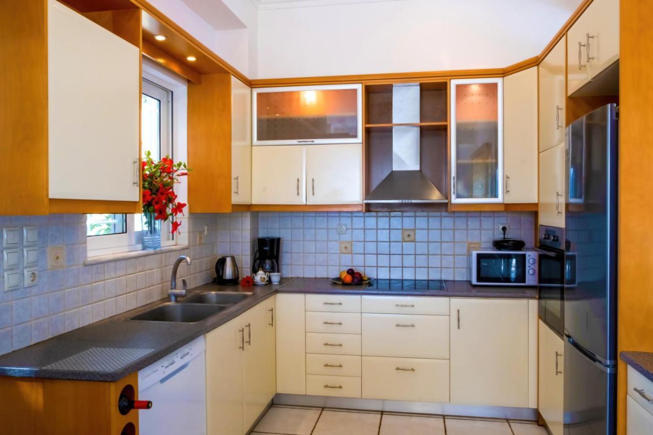 Villa Afroditi In Chania Near Airport With Private Pool, Free Wi-Fi, Souda Bay Views, Garden Oasis Κουνουπιδιανά Εξωτερικό φωτογραφία