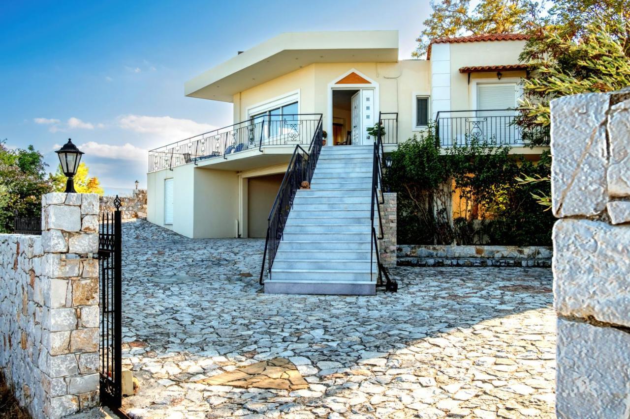 Villa Afroditi In Chania Near Airport With Private Pool, Free Wi-Fi, Souda Bay Views, Garden Oasis Κουνουπιδιανά Εξωτερικό φωτογραφία