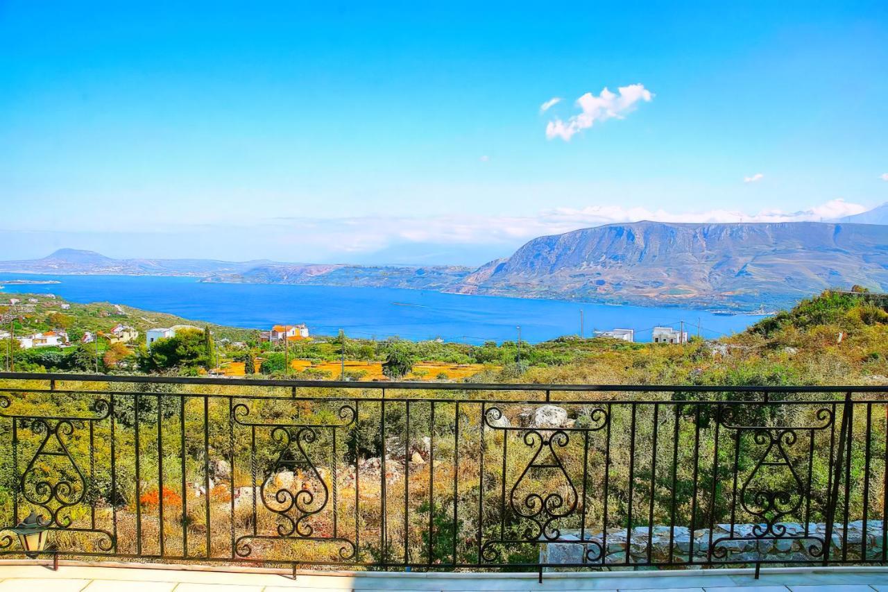 Villa Afroditi In Chania Near Airport With Private Pool, Free Wi-Fi, Souda Bay Views, Garden Oasis Κουνουπιδιανά Εξωτερικό φωτογραφία